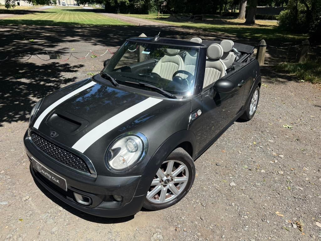 Mini Cooper SD Diesel 136 PS AUTOMAAT Xenon lederen GPS, Auto's, 1995 cc, Beige, 4 cilinders, Cabriolet