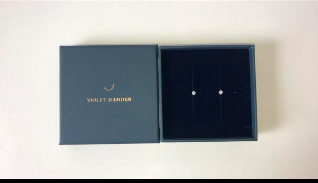 Zilveren oorbellen Violet Hamden, Ophalen of Verzenden