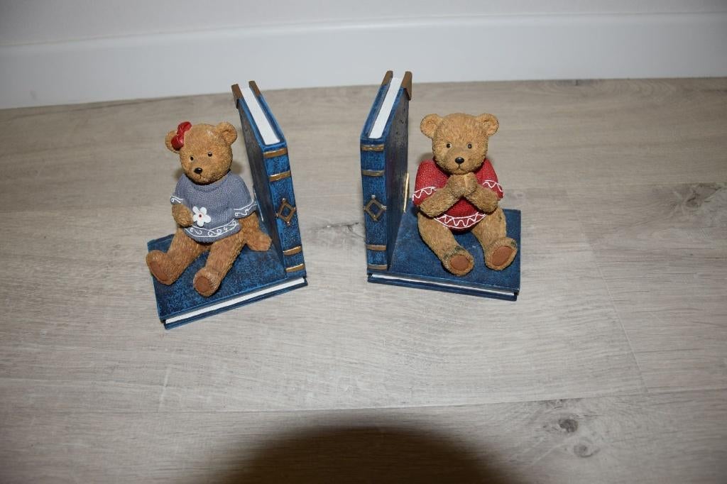 Leuke beren boeksteun decoratie te koop, Ophalen, Zo goed als nieuw, Beeldje