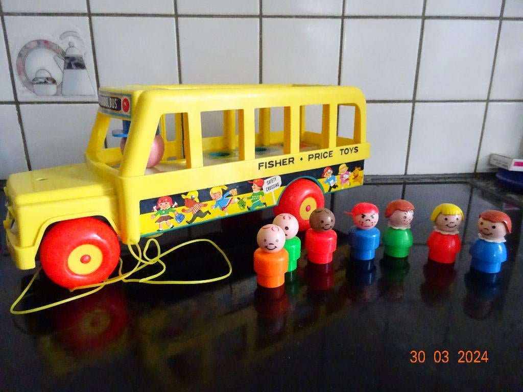 Vintage Fisher Price School Bus #192 *PRIMA STAAT*, Ophalen of Verzenden