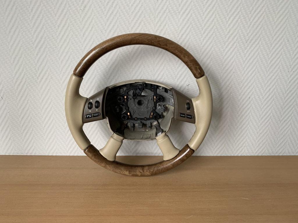 stuurwiel Beige Leer + hout jaguar X type 2005 tot 2009, Auto-onderdelen, Gebruikt, -, -, Ophalen of Verzenden