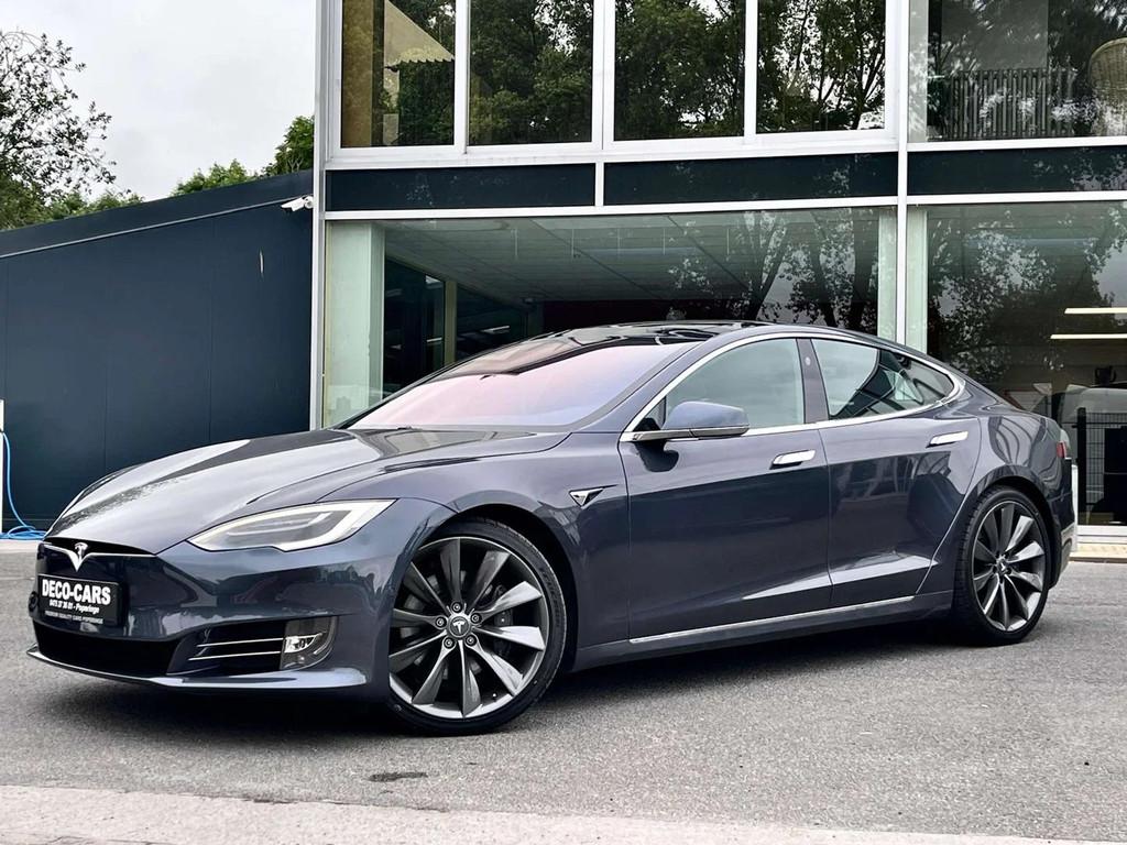 Tesla Model S DUAL MOTOR ! / ZEER NETTE STAAT ! / 87.437KM, Autos, Tesla, Cuir, Argent ou Gris, Achat, Euro 6