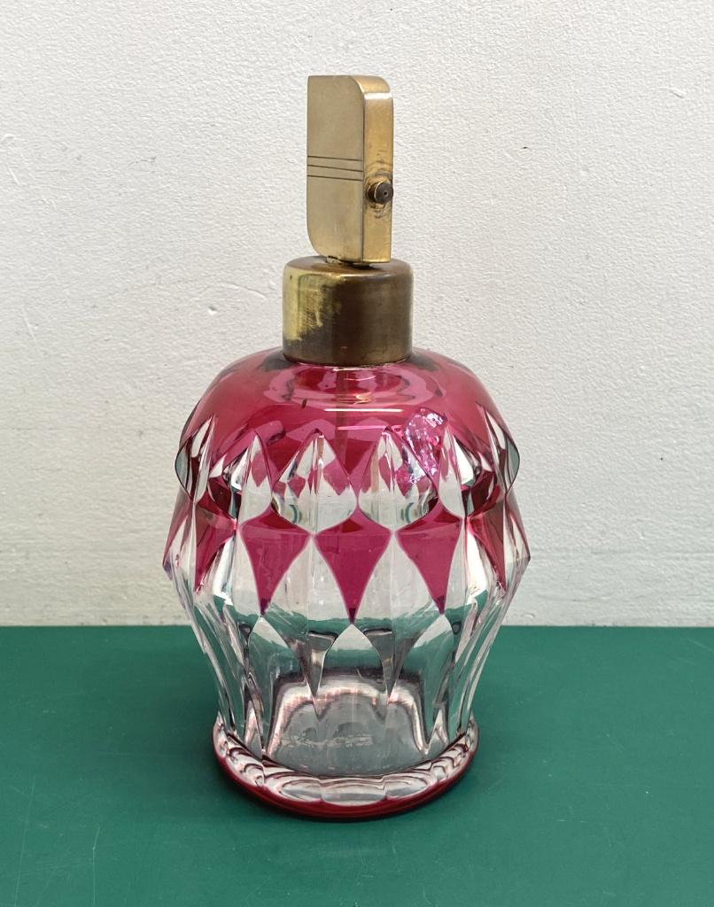 Atomiseur Art Déco en cristal Val Saint Lambert, Enlèvement ou Envoi