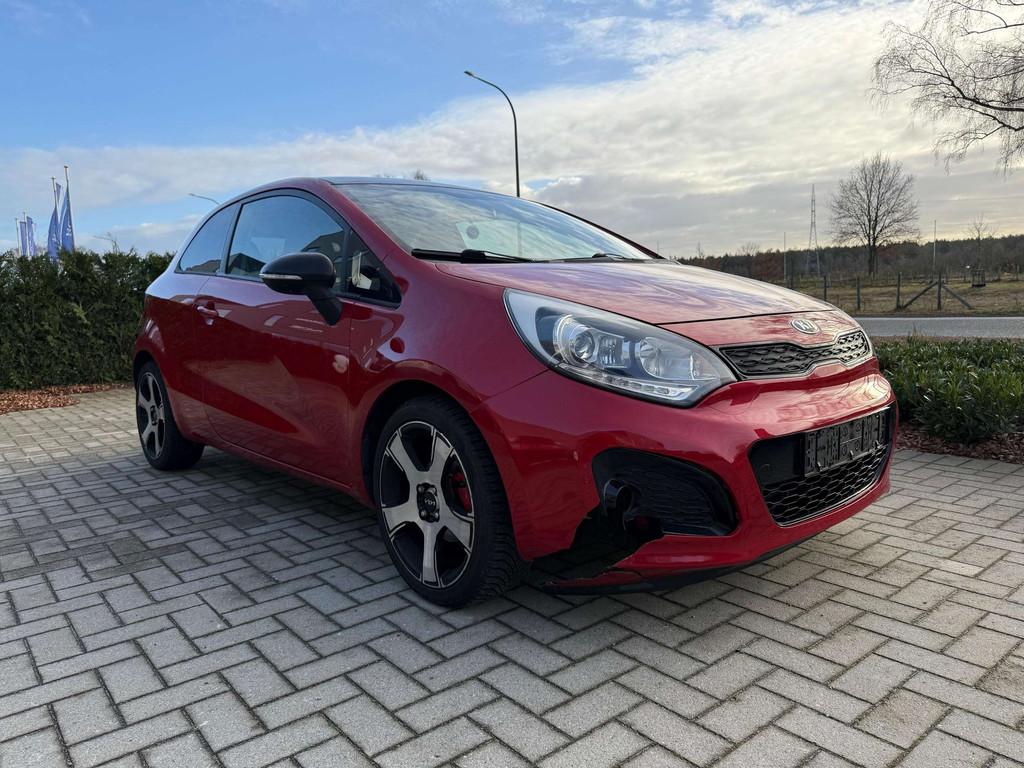 Kia Rio 1.2 Benzine / Uit Overname, Auto's, Kia, Euro 5, Stof, Gebruikt, Zwart