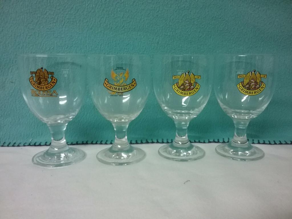 Verres à bière Grimbergen, Collections, Enlèvement ou Envoi, Comme neuf