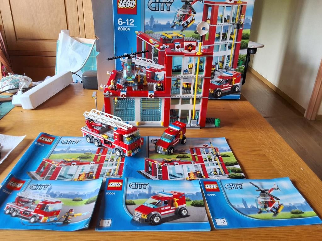 Lego city 60004 La caserne des pompiers, Kinderen en Baby's, Speelgoed | Duplo en Lego, Gebruikt, Lego, Complete set, Ophalen