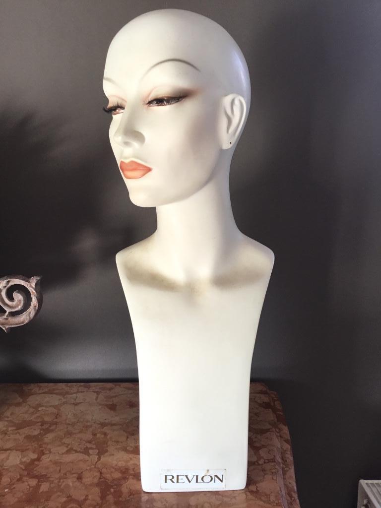 Tête buste mannequin années 70 ou 80 Revlon Camaflex Paris, Antiquités & Art, Enlèvement ou Envoi