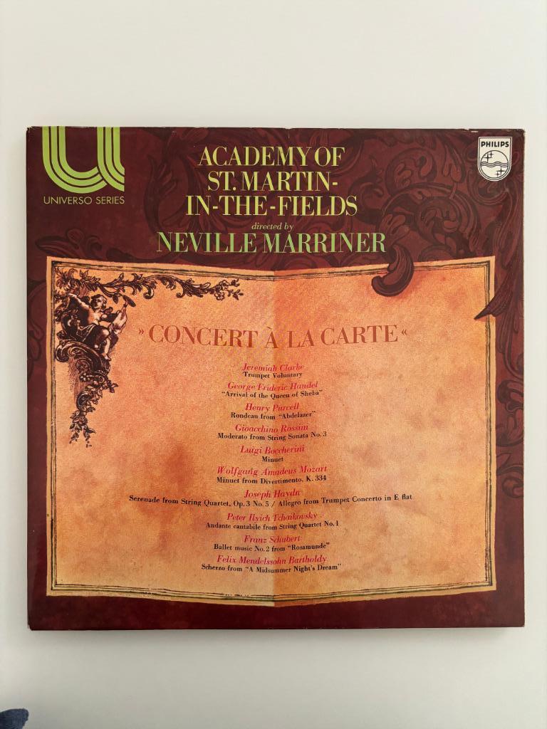 Marriner Concert à la Carte, CD & DVD, Vinyles | Classique, Comme neuf, Baroque, Orchestre ou Ballet, 12 pouces, Enlèvement ou Envoi