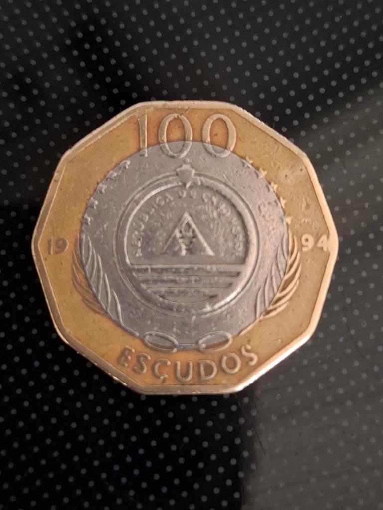 Cap Vert munt - 100 escudo's - 1994, Postzegels en Munten, Munten | Afrika, Verzenden, Zuid-Afrika, Losse munt