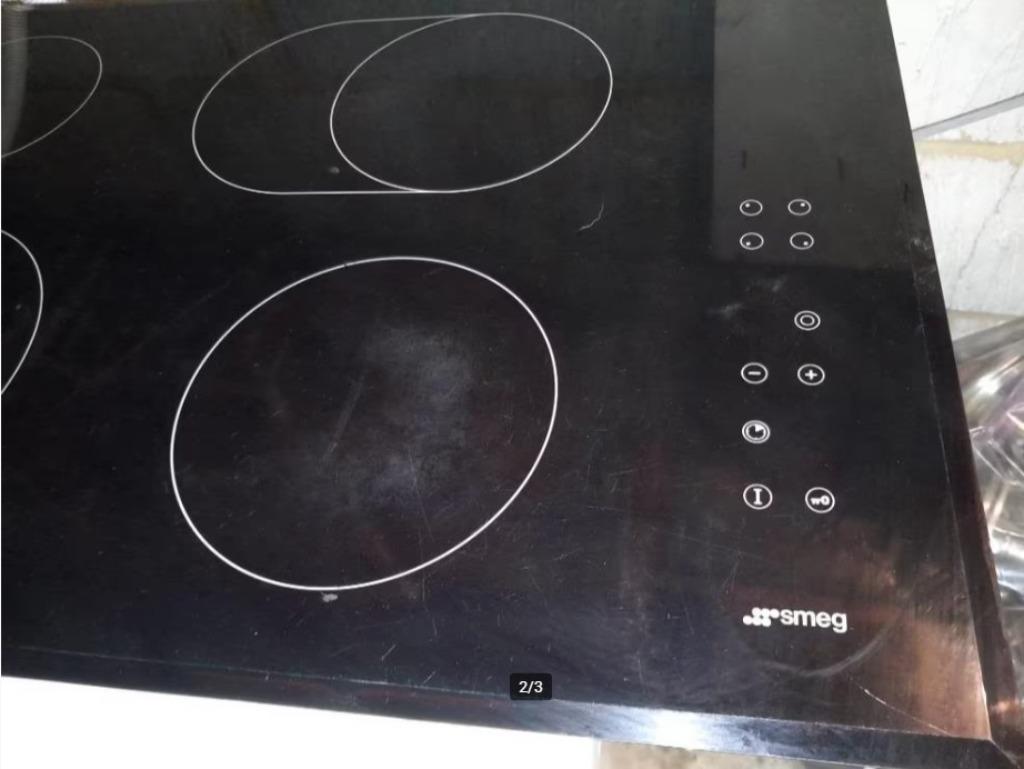 taque électrique SMEG / cuisinière / Tables de cuisson, Electroménager, Enlèvement, Utilisé, Électrique, 4 zones de cuisson