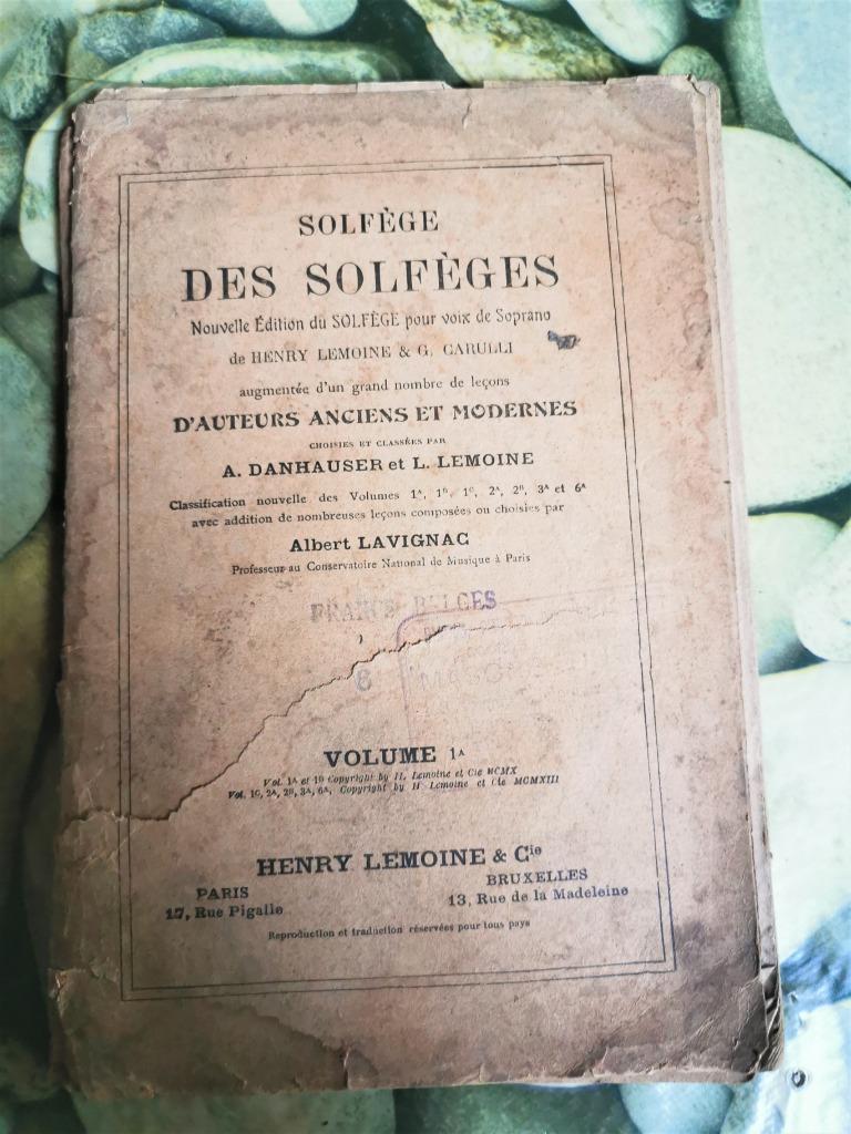 Solfège des solfèges Volumes 1a et 1b Edition de 1913, Livres, Musique, Utilisé, Général, Enlèvement ou Envoi