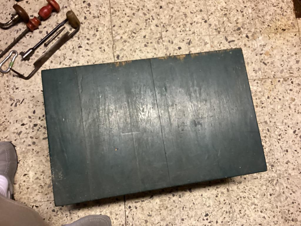 Houten Werkbak met gerief houtbewerking en andere......, Doe-het-zelf en Bouw, Ophalen, Gebruikt