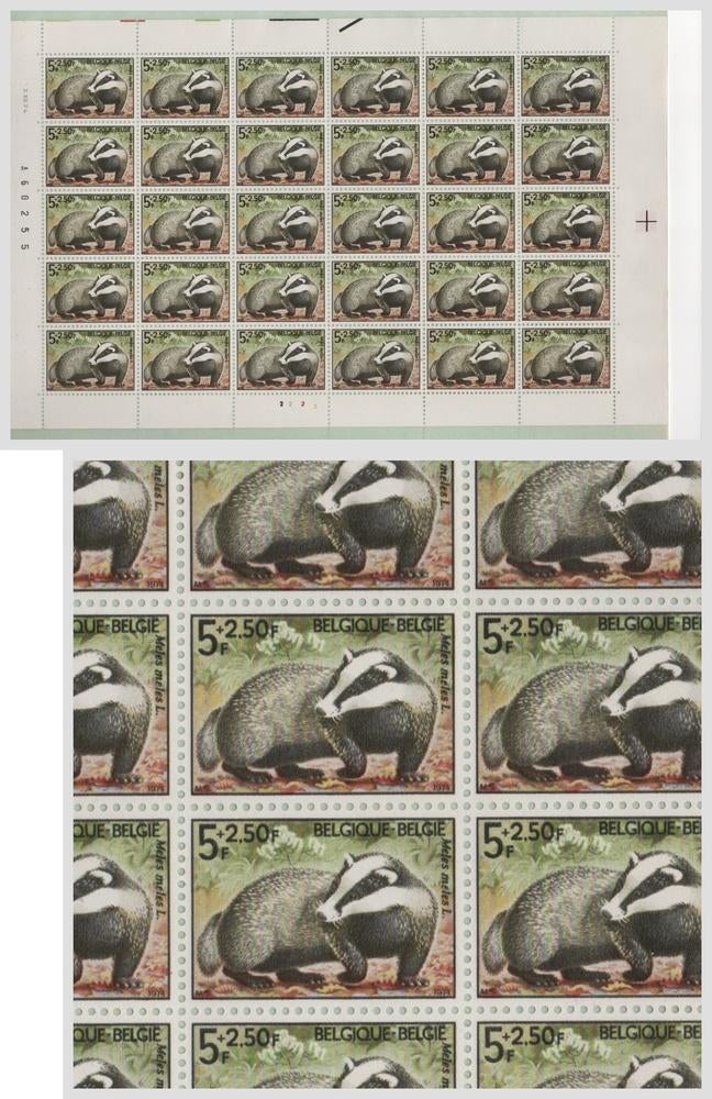 1974 Flore et faune Blaireau, Envoi, Non oblitéré, Neuf