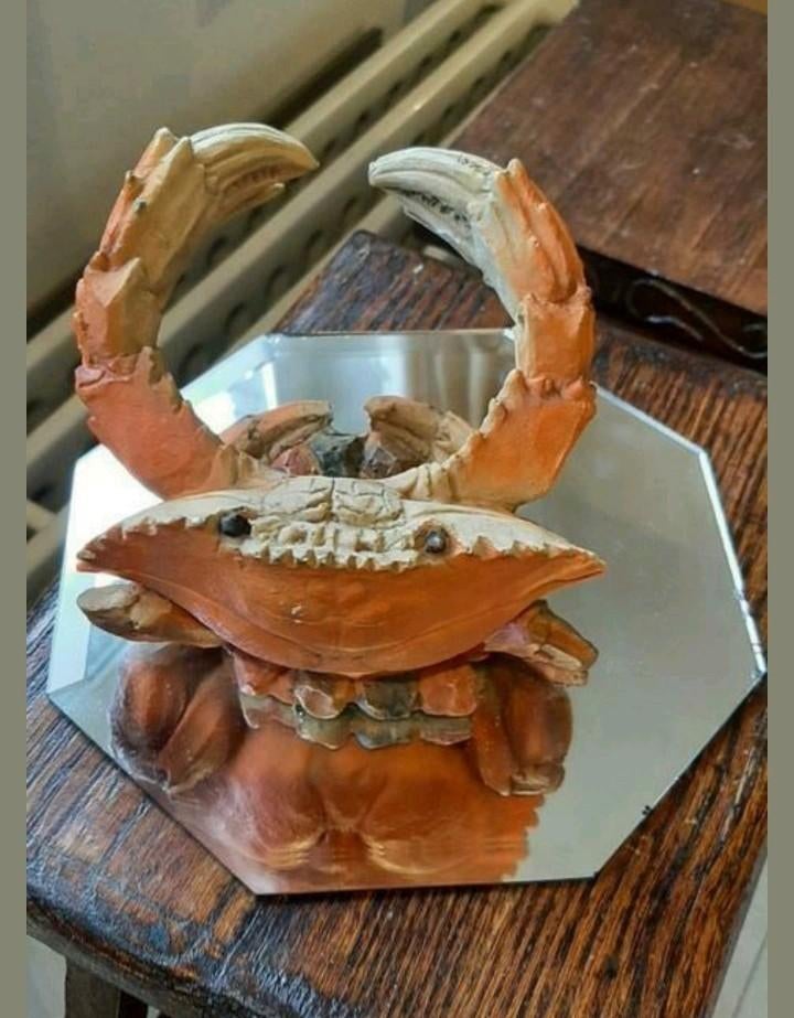 Vintage, un crabe sur un miroir !, Enlèvement ou Envoi, Comme neuf