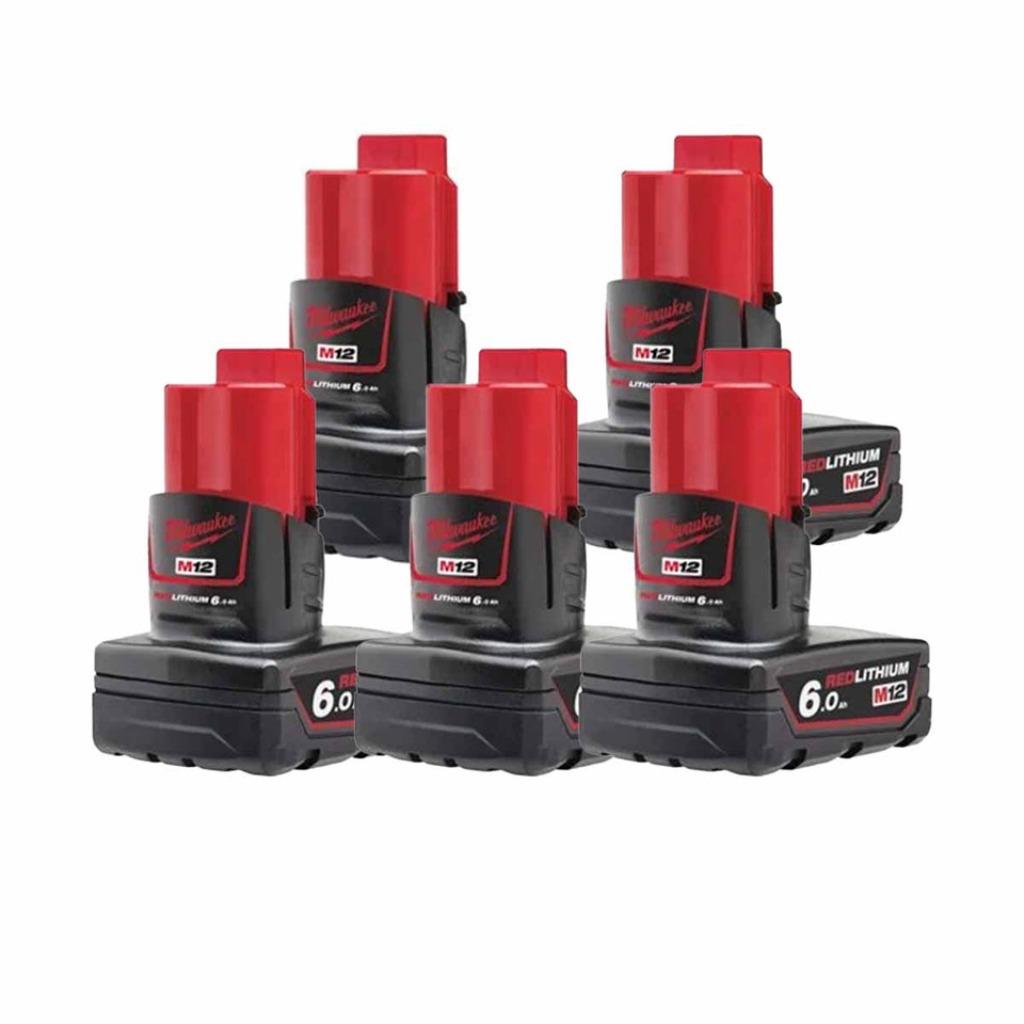 Batterie Li-Ion Milwaukee M12 B6 V12 6.0Ah  4Ah 5Ah M12, Enlèvement, Neuf