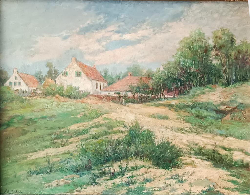 Alfons Rubbens (1944): Landschap (80 x 63 cm), Antiek en Kunst, Kunst | Schilderijen | Klassiek, Ophalen of Verzenden
