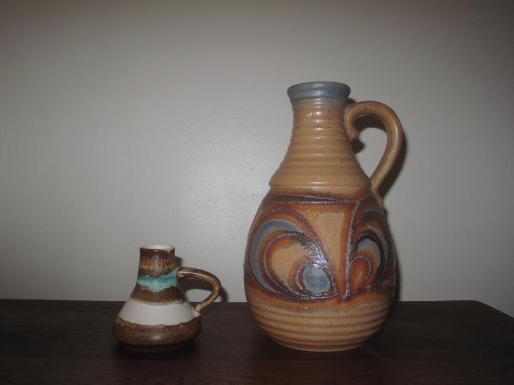 2 West Germany vazen in aardewerk, Ophalen