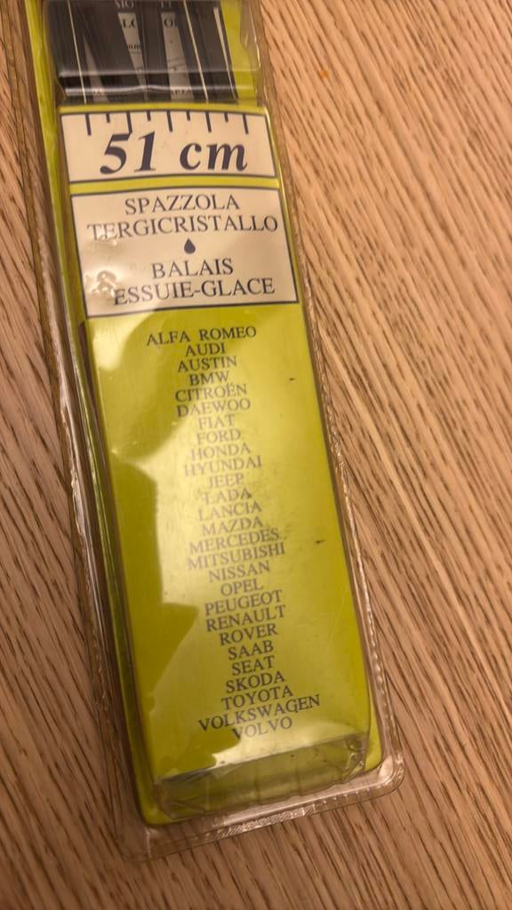 Ruitenwissers 51 cm nog in verpakking voor je oldtimer, Autos, Oldtimers & Ancêtres, Particulier, Alfa Romeo, Enlèvement ou Envoi