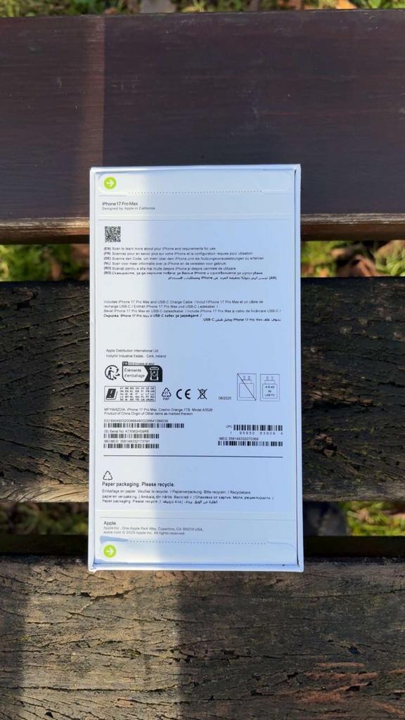 Iphone 17 pro max, Telecommunicatie, Mobiele telefoons | Apple iPhone, Ophalen, Zo goed als nieuw, 1 TB