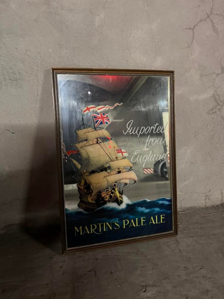 Martin’s Pale Ale wanddecoratie – vintage reclame in kader, Ophalen, Zo goed als nieuw