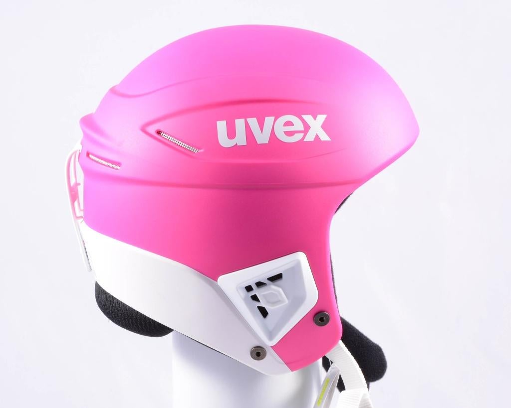 55 56 cm ski snowboard helm UVEX RACE + Pink, Sport en Fitness, Skiën en Langlaufen, Gebruikt, Ski, Carve, Ophalen of Verzenden