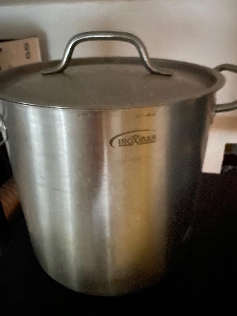 Inox kookpot, Ophalen, Inox, Gebruikt, Keramische plaat