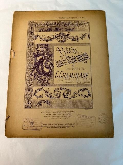 Chaminade, pièce dans le style ancien, Enlèvement ou Envoi, Artiste ou Compositeur, Classique, Utilisé