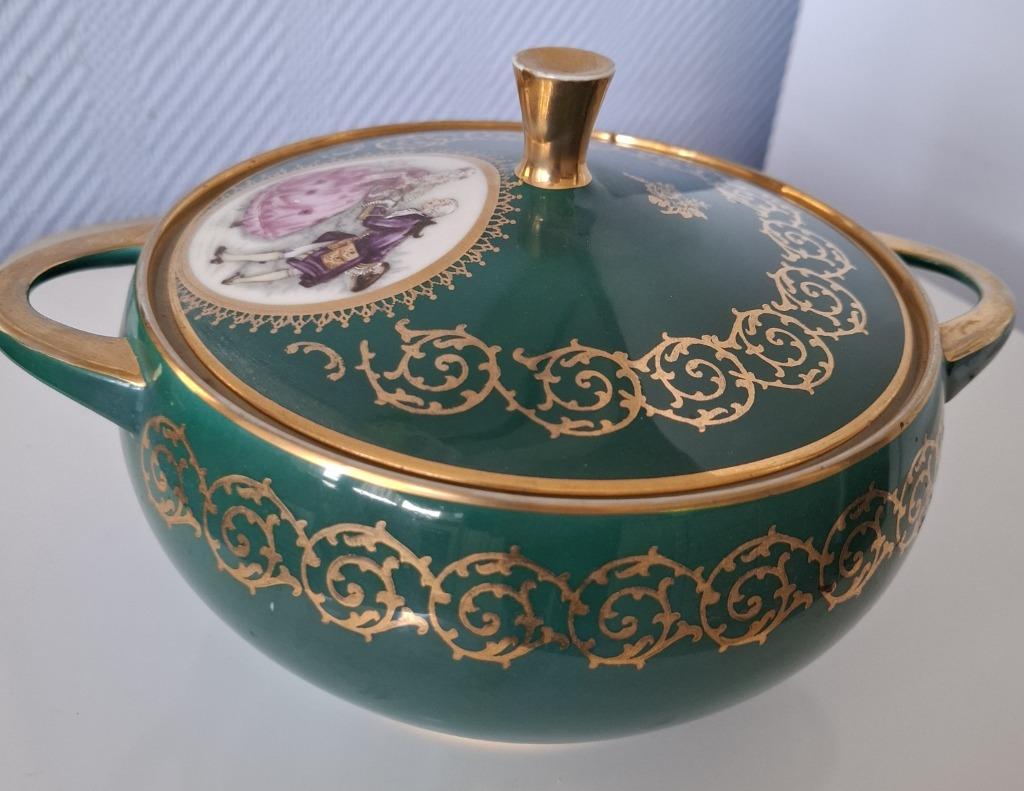 Vintage Gloria Porselein Germany potje, Antiquités & Art, Antiquités | Porcelaine, Enlèvement ou Envoi