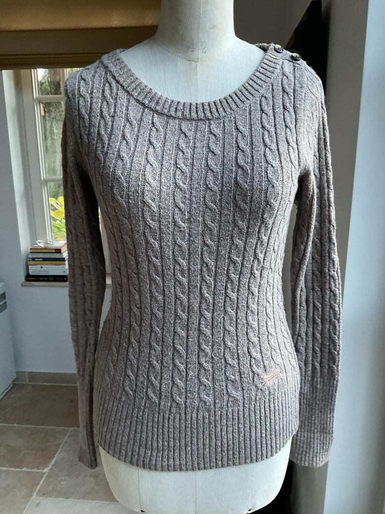 Pull Superdry, taille S, Enlèvement ou Envoi, Taille 36 (S), Beige