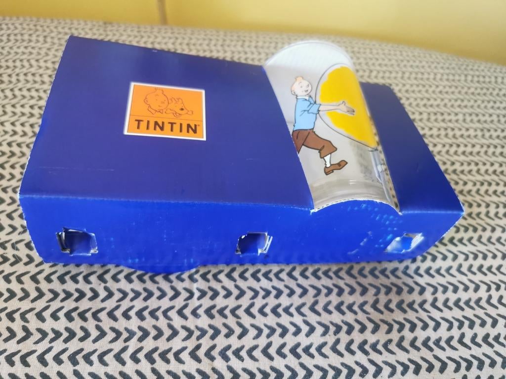 tintin verres rare serie, Verzamelen, Verzenden, Kuifje, Zo goed als nieuw