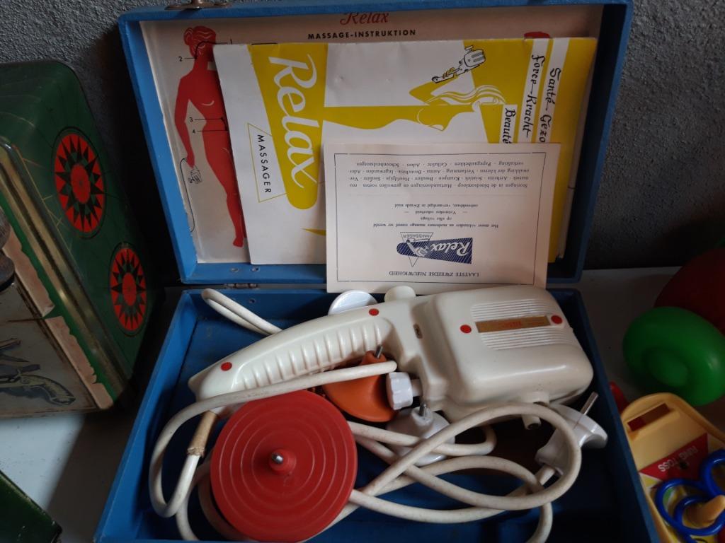 Massagetoestel Vintage in koffertje, Ophalen