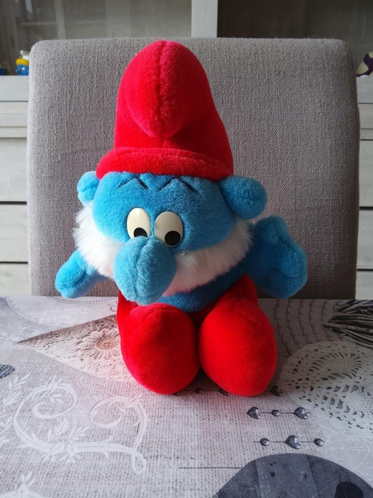 Grote Smurf knuffel, Verzamelen, Ophalen of Verzenden, Gebruikt, Grote Smurf, Poppetje, Figuurtje of Knuffel