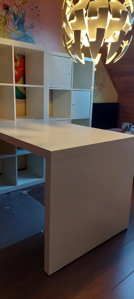 Ikea Kallax bureau wit (115x76), Huis en Inrichting, Bureaus, Gebruikt, Ophalen