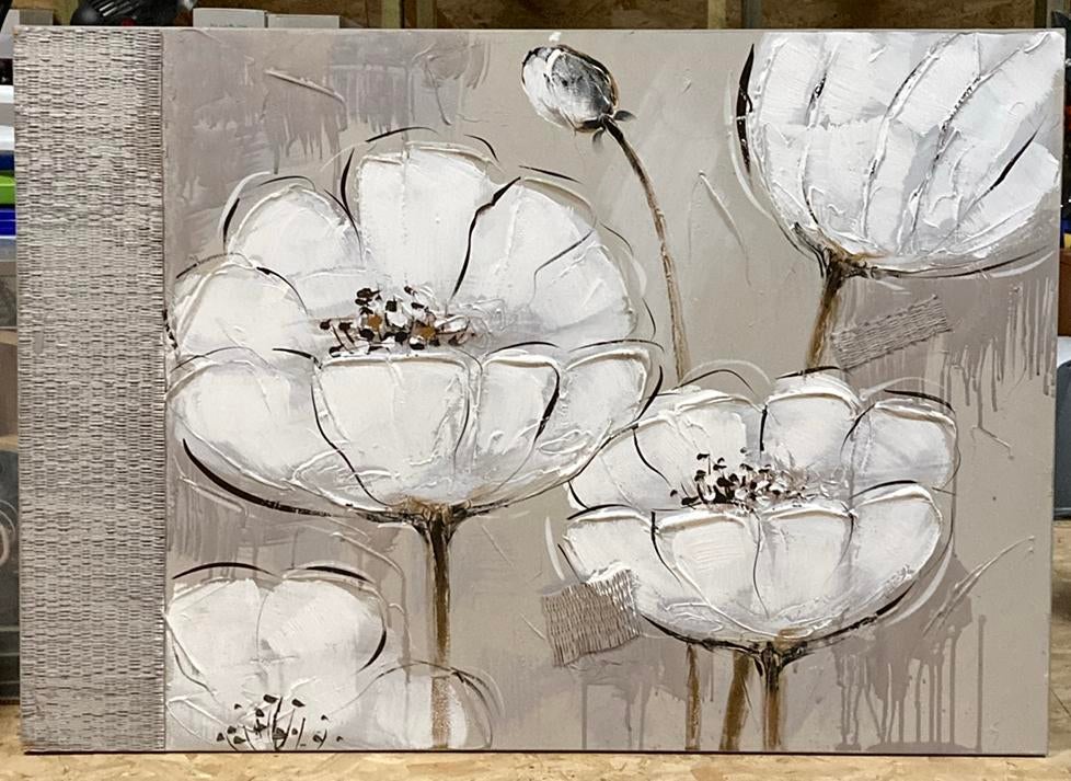 Schilderij 100cm x 70cm, met reliëf, Huis en Inrichting, Ophalen, Zo goed als nieuw, Schilderij