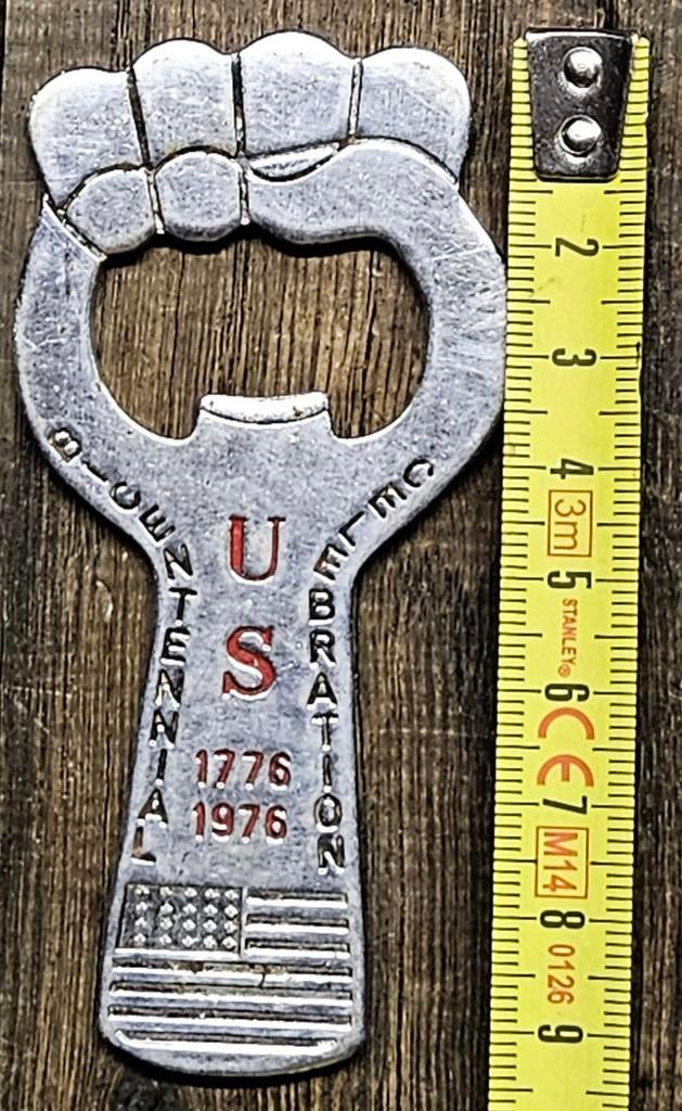 Ouvre-bouteille en métal Bicentenaire américain, Collections, Objets militaires | Général, Enlèvement ou Envoi