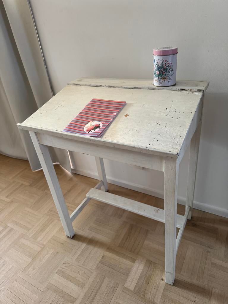 Kinderschoolbankje - lessenaar massief, Kinderen en Baby's, Kinderkamer | Tafels en Stoelen, Ophalen, Gebruikt, Tafel(s)