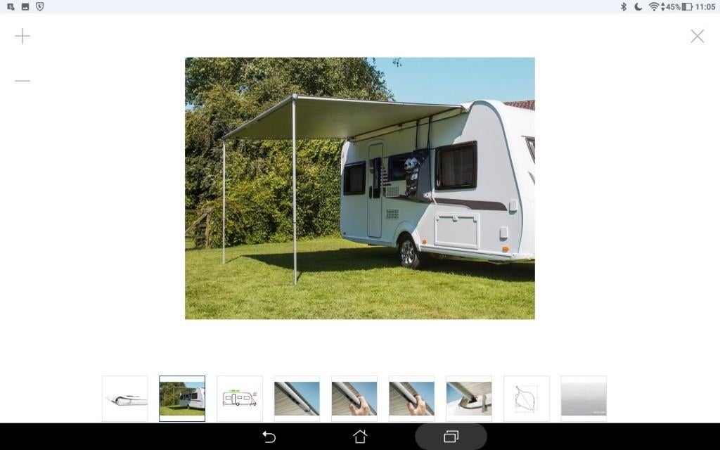 Thule etuiluifel 4 meter, Caravans en Kamperen, Ophalen, Zo goed als nieuw