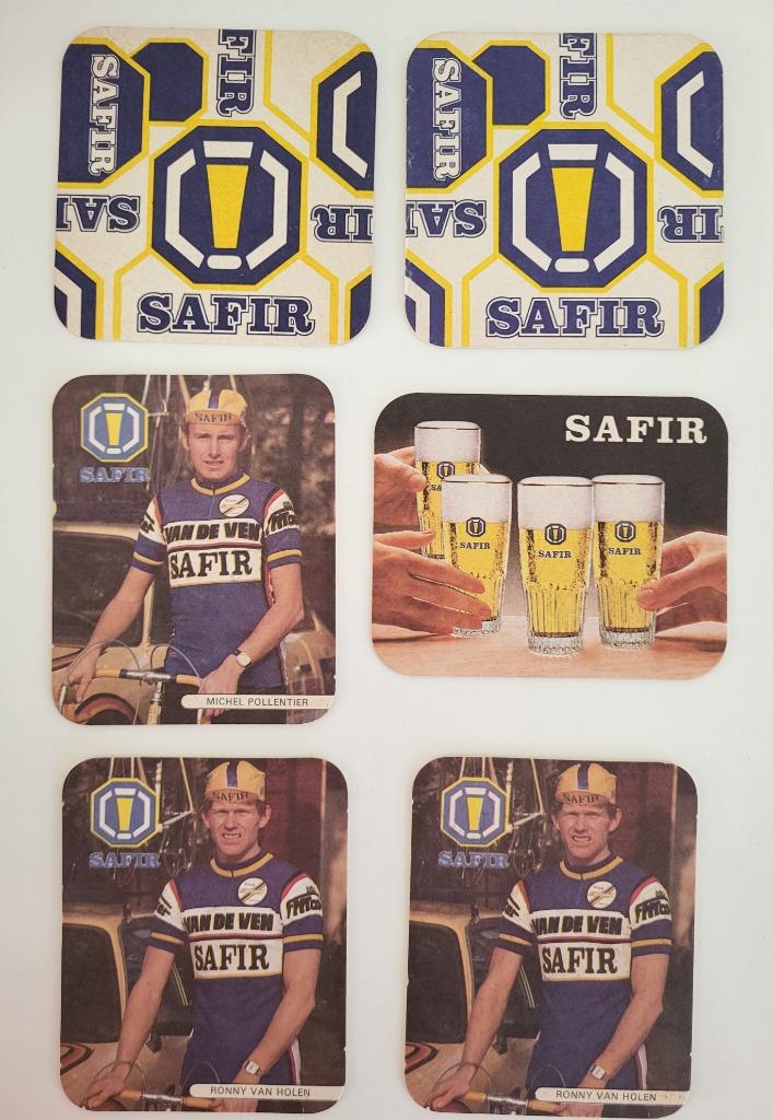 aalst brouwerij safir van de ven wielrenners viltjes coureur, Collections, Enlèvement ou Envoi, Utilisé, Sous-bock, Autres marques