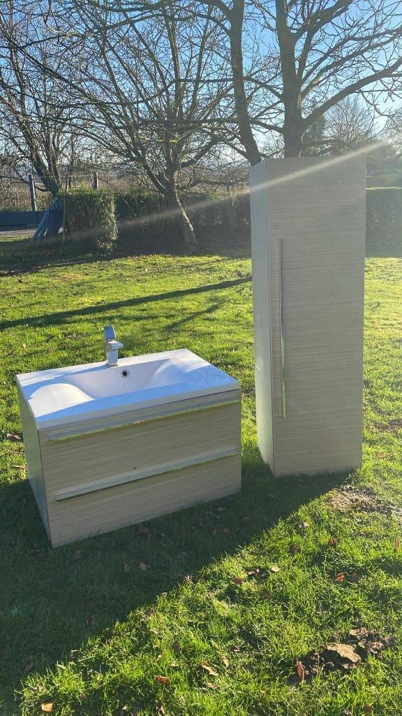 Ensemble meubles salle de bain - Allibert, Enlèvement, Utilisé, Meuble lavabo