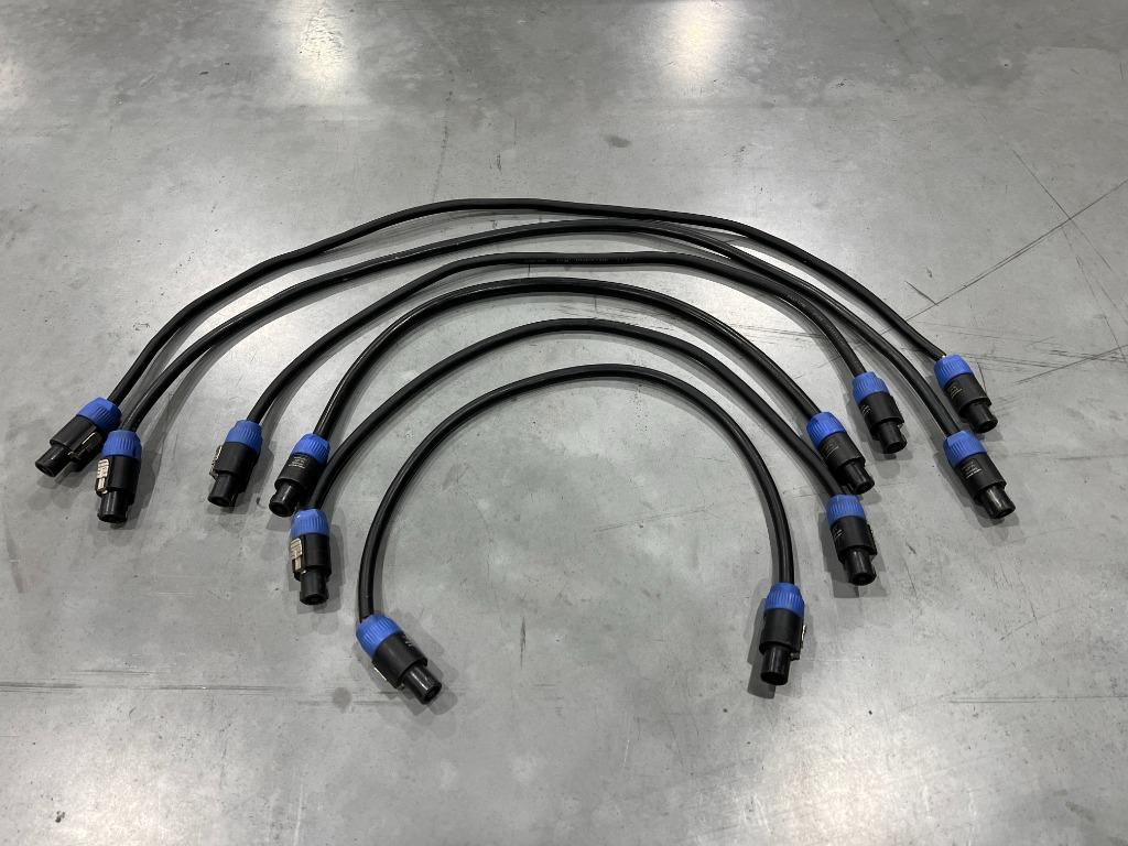 6x SpeakOn doorlus 4P 4-polige kabel, Ophalen of Verzenden, Gebruikt