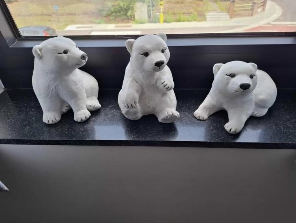 Drie ijsbeer beelden, Enlèvement, Comme neuf, Animal