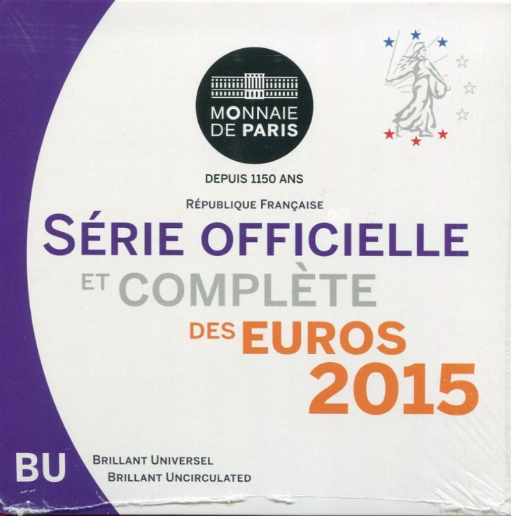 Coffret BU France 2015, Timbres & Monnaies, Monnaies | Europe | Monnaies euro, Envoi, France