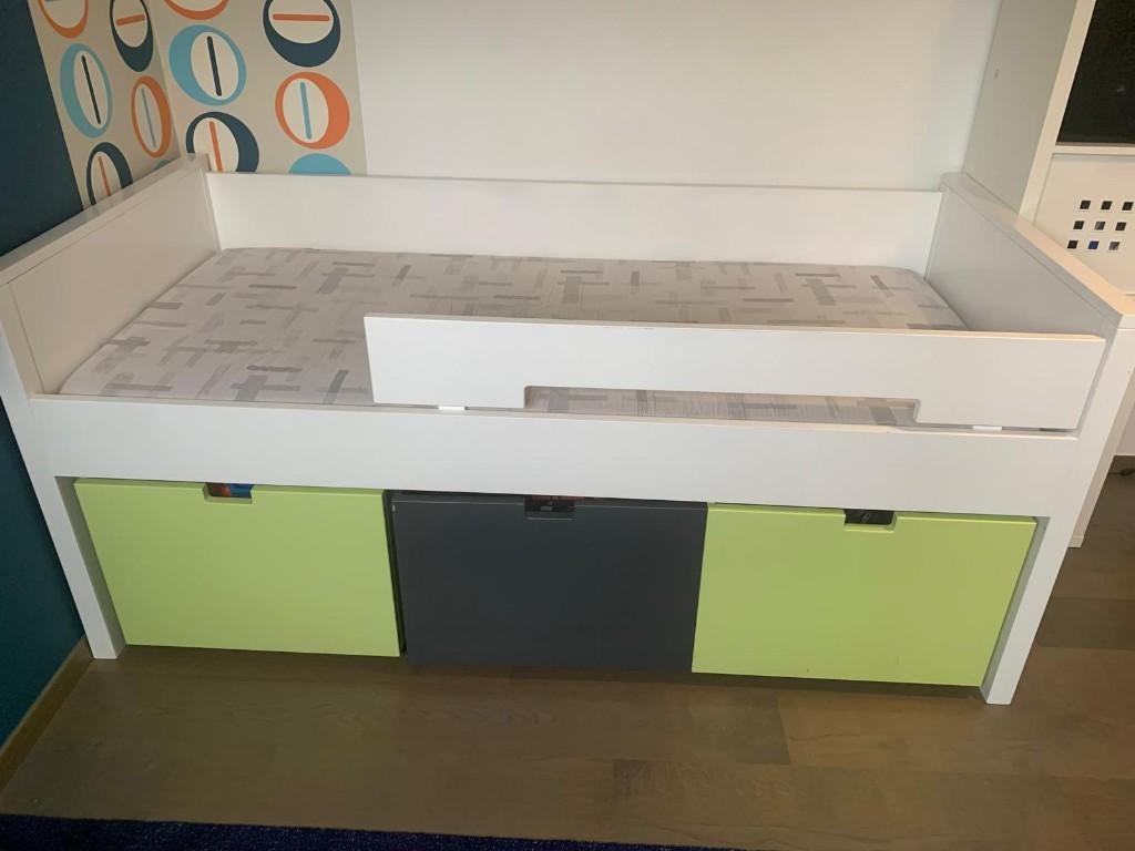 Bopita - kinderbed - Halfhoogslaper, Ophalen, 85 tot 100 cm, Gebruikt, Lattenbodem