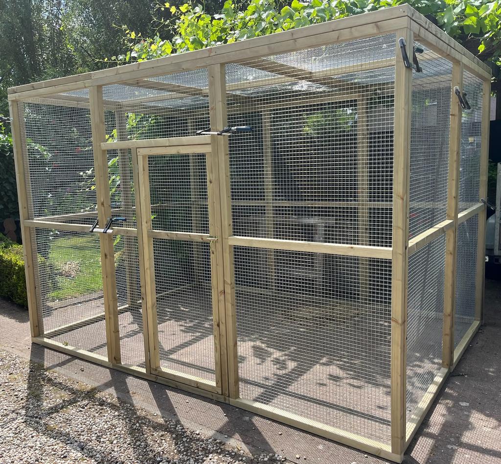 Geimpregneerd houten voliere, ook maatwerk!, Dieren en Toebehoren, Ophalen of Verzenden, Nieuw, Hout, Volière