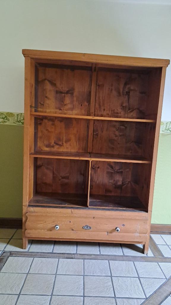 meuble vitrine ancienne, Maison & Meubles, Armoires | Vitrines, 25 à 50 cm, 100 à 150 cm, Utilisé, Pin