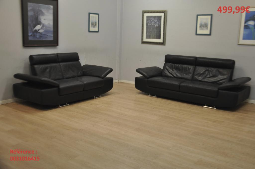 Okasalon c’est +/- 100 salons en CUIR d’occasion à Huy, Enlèvement, Utilisé, Cuir
