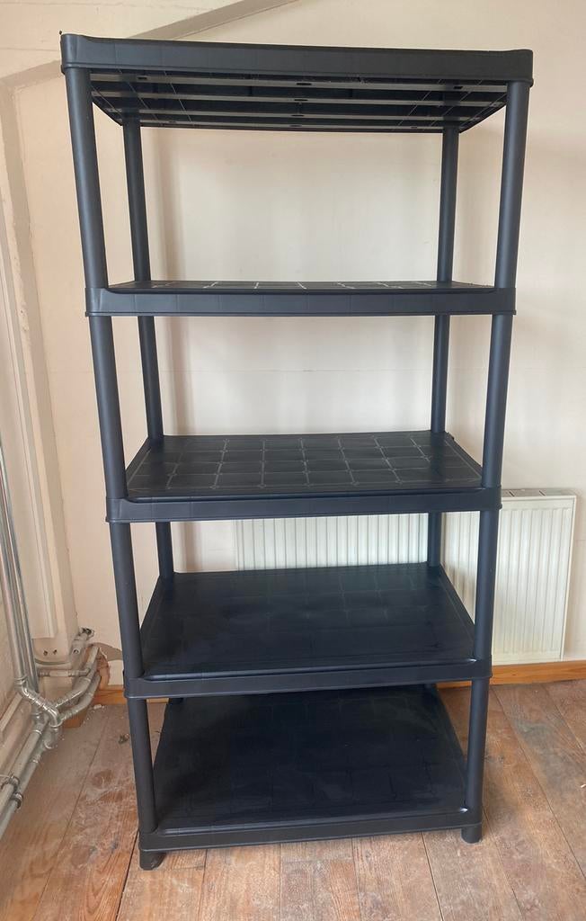 2 étagère/rek XL zwart kunstst60x90x187cm 5 leggers prijs/st, Ophalen, Nieuw, Kunststof