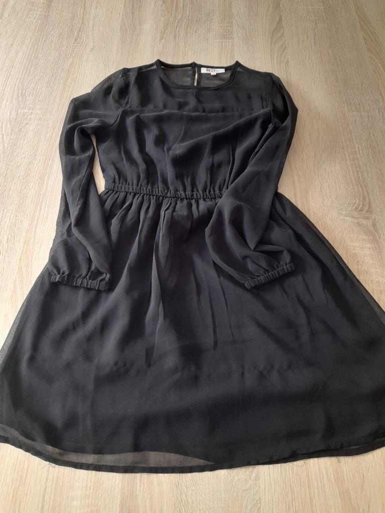 Robe de soirée noire BESTies taille 146, Robe ou Jupe, BESTies, Comme neuf, Enlèvement