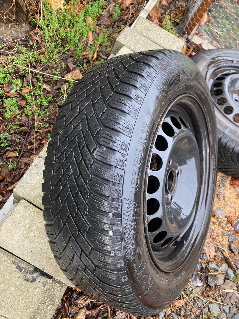 Pneus hiver sur jantes, 15 pouces, Pneus hiver, Véhicule de tourisme, 185 mm