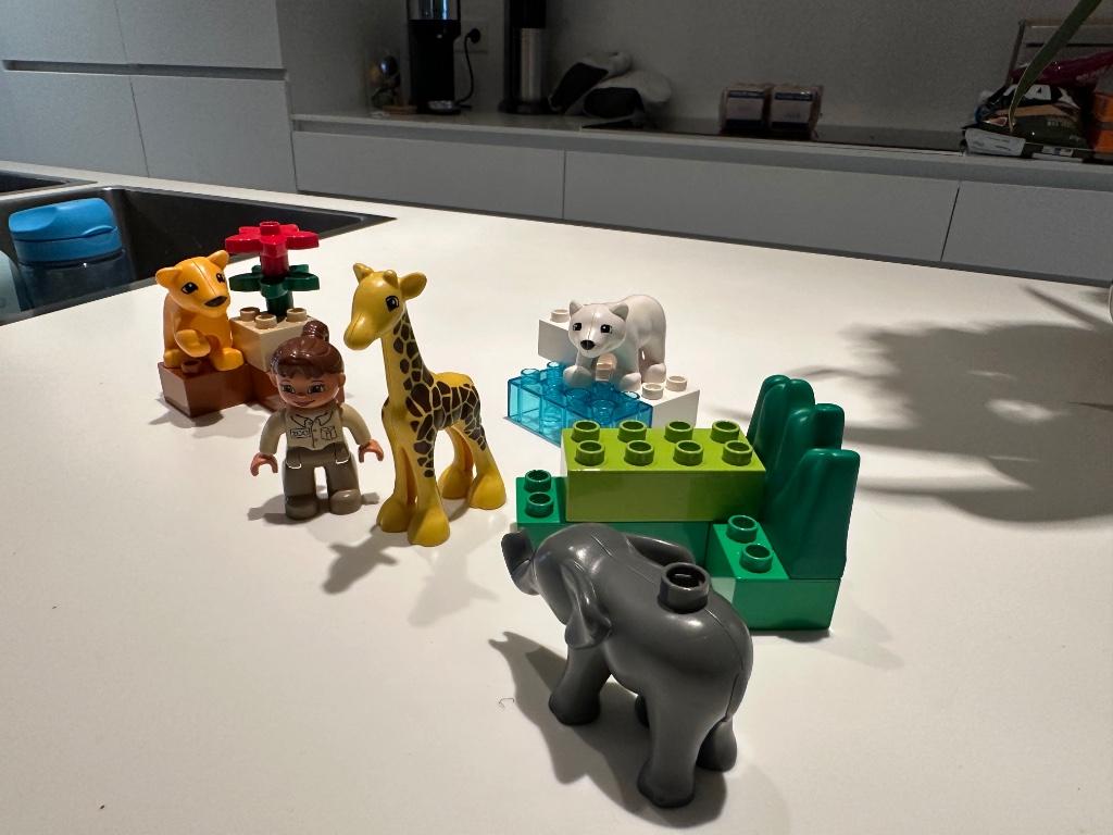 Lego Duplo 4962 - baby dierentuin, Ophalen of Verzenden, Zo goed als nieuw, Complete set, Duplo